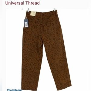 Leopard Print Vintage Stretch Jeans